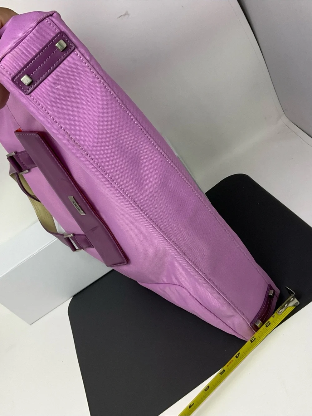 Tumi ballistic nylon Lavender and purple briefcase/satchel